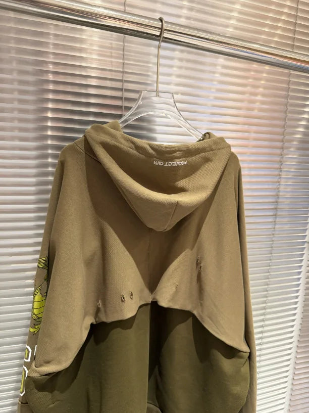 Green Marine Corps Graphic Hoodie