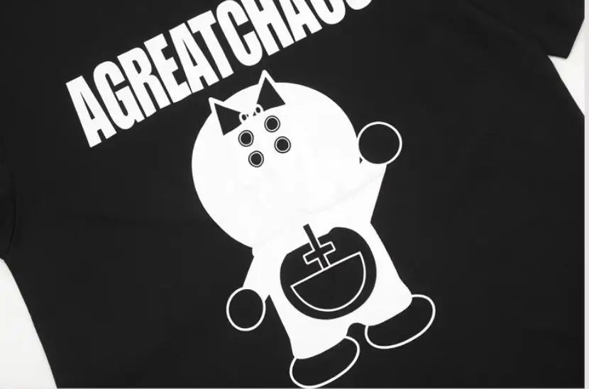Black Statement Retro Icon Graphic Tee
