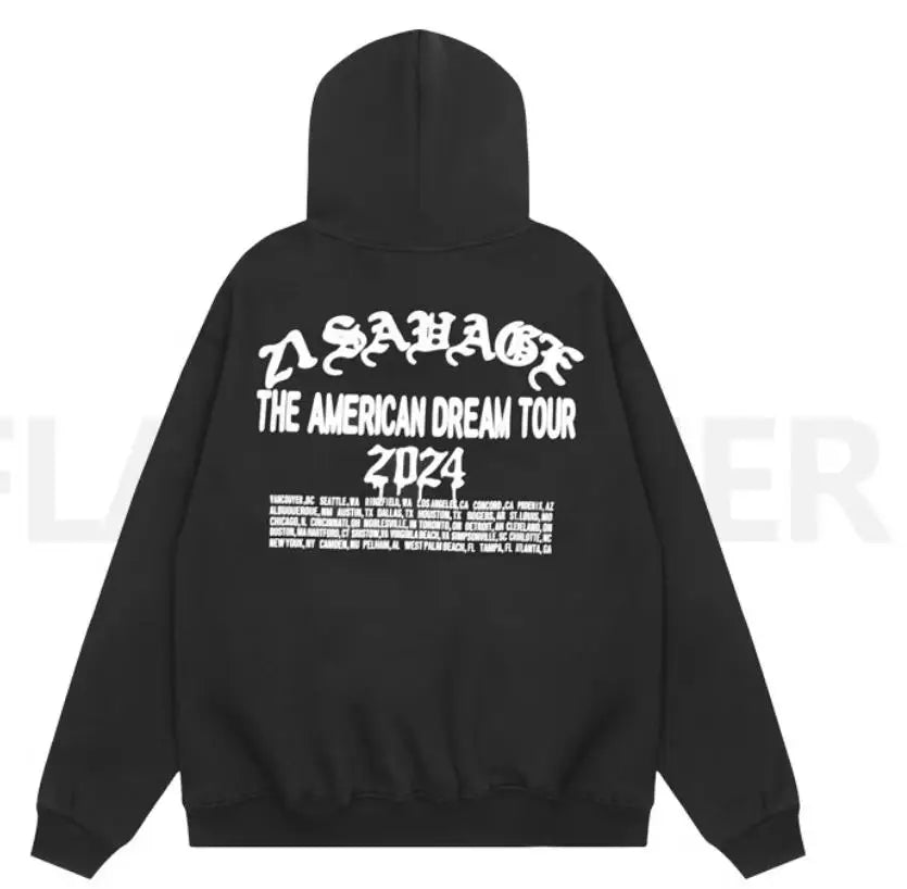 Black Savage American Dream Graphic Hoodie
