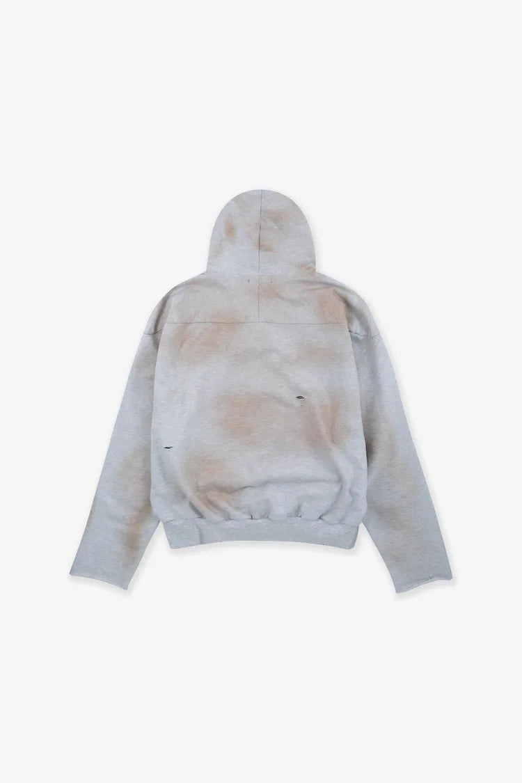 Beige Dirty Graphic Hoodie
