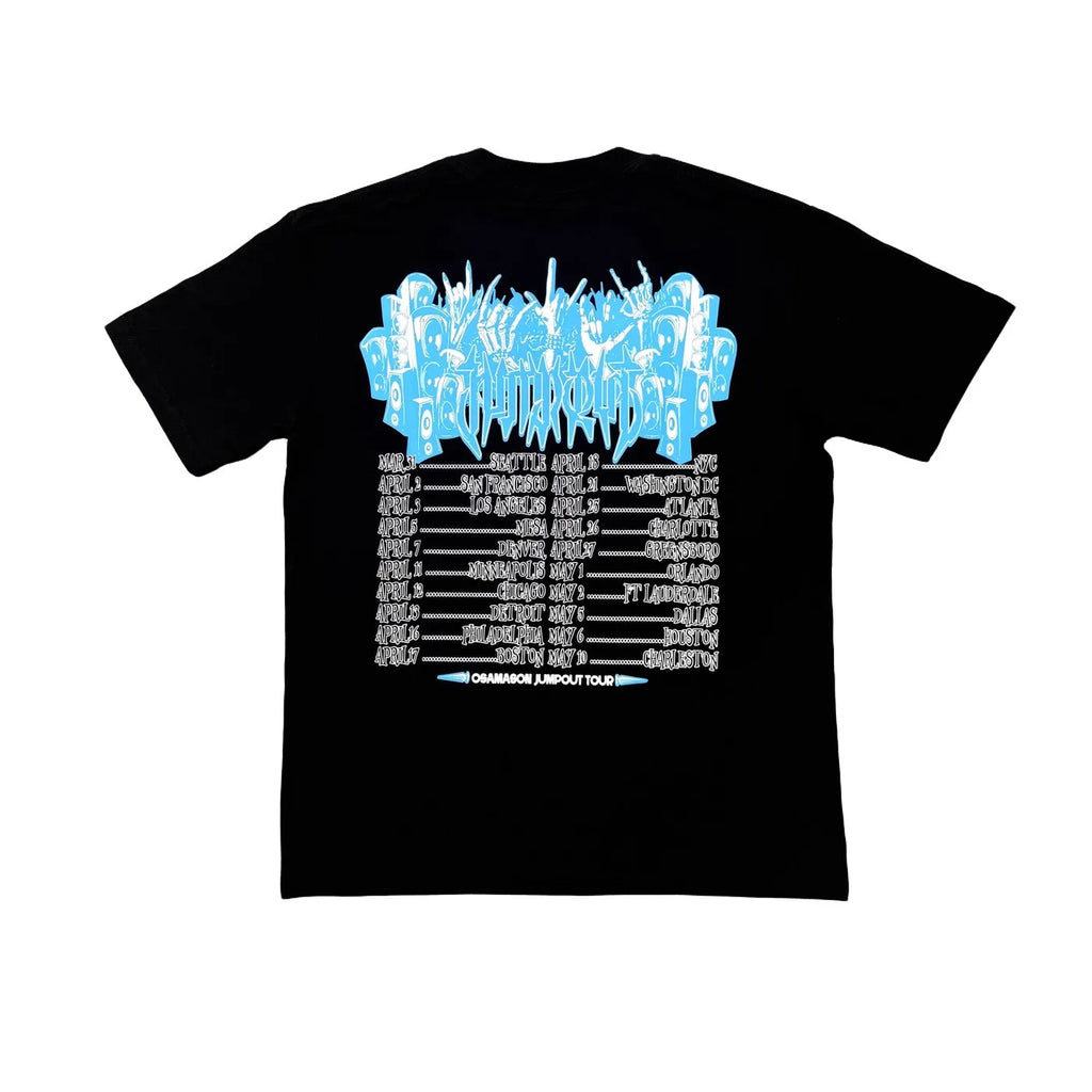 Black Jumpout Bunny Tooth Graphic Tee