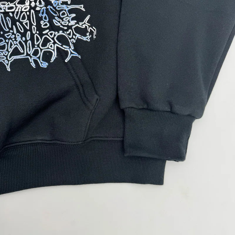 Black Pixel Lady Graphic Hoodie
