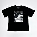 Black Distressed Bold Print Graphic Tee