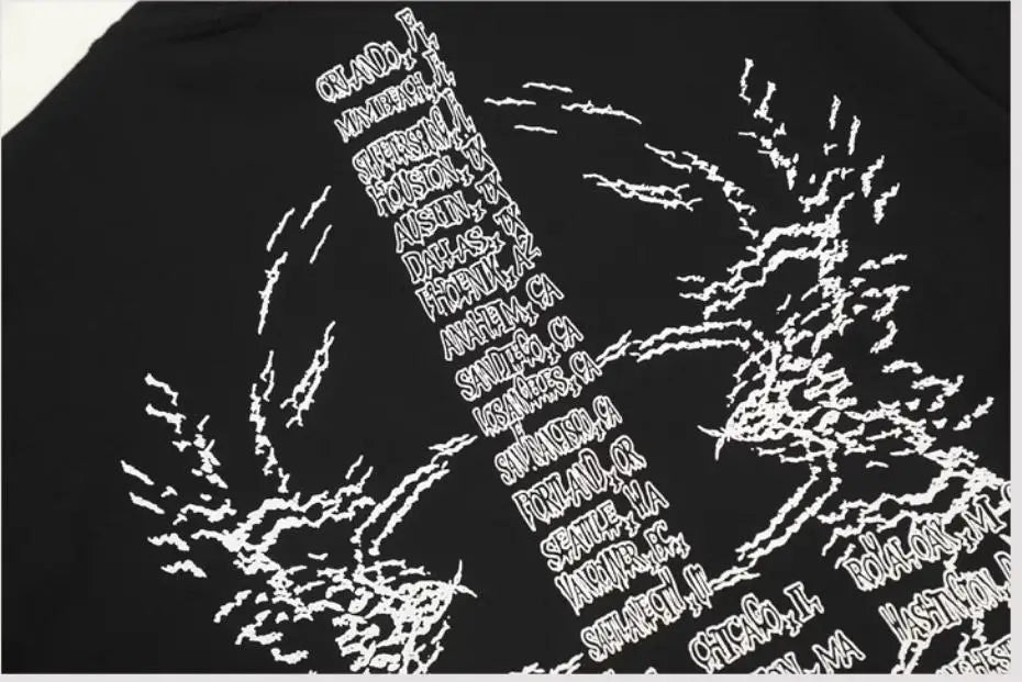 Black Gore Core Graphic Tee