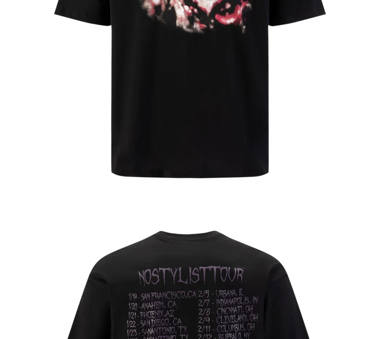 Black Destory Lonely Stylist Graphic Tee