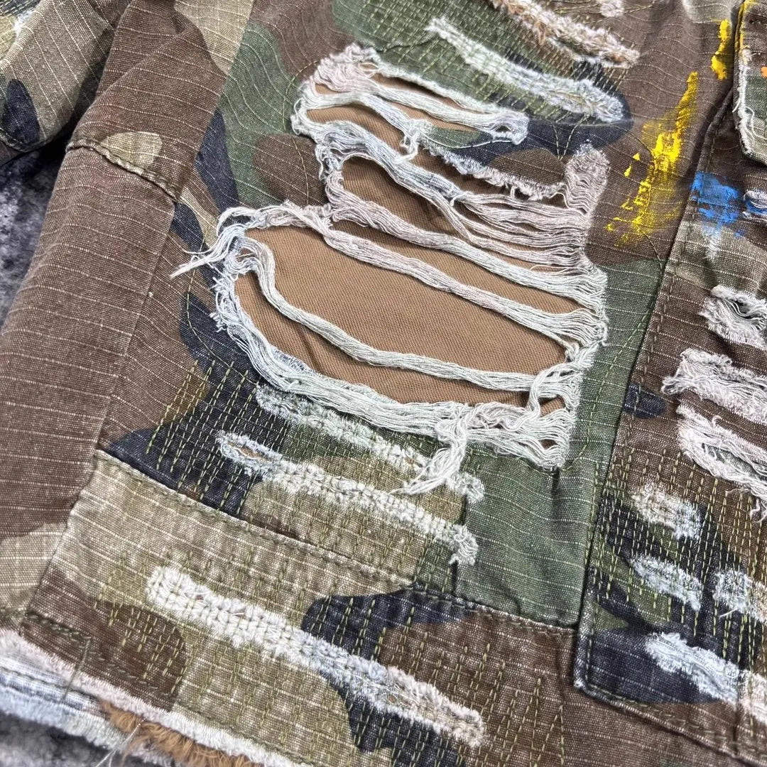 Brown Patch Desert Woodland Cargo Shorts