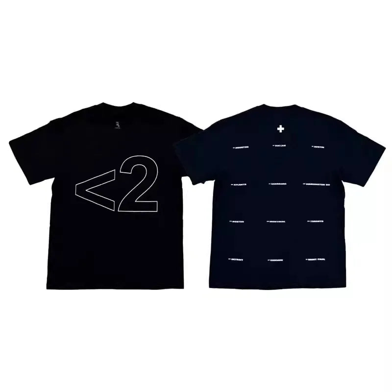 Black Statement Retro Artwork Graphic Tee