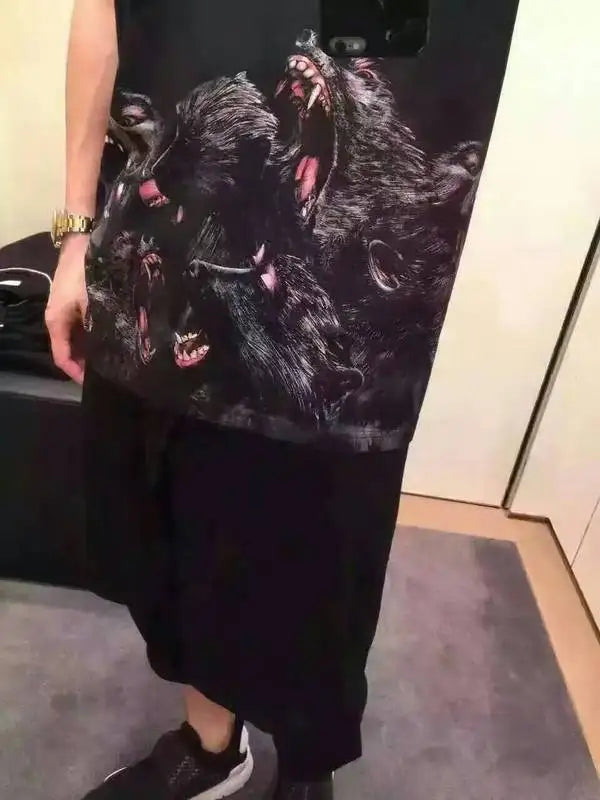White Punk Dog Being Graphic Tee