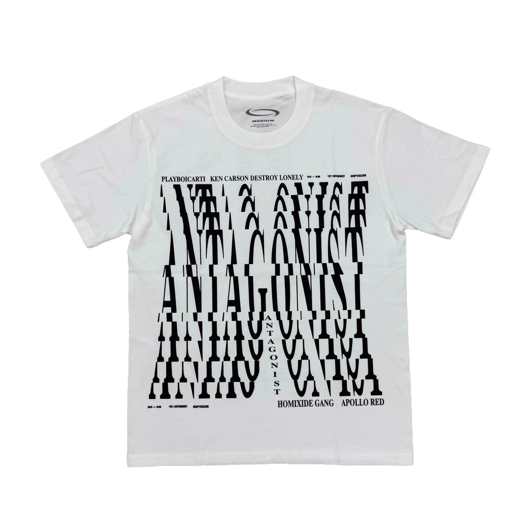 Beige Statement Bold Print Graphic Tee