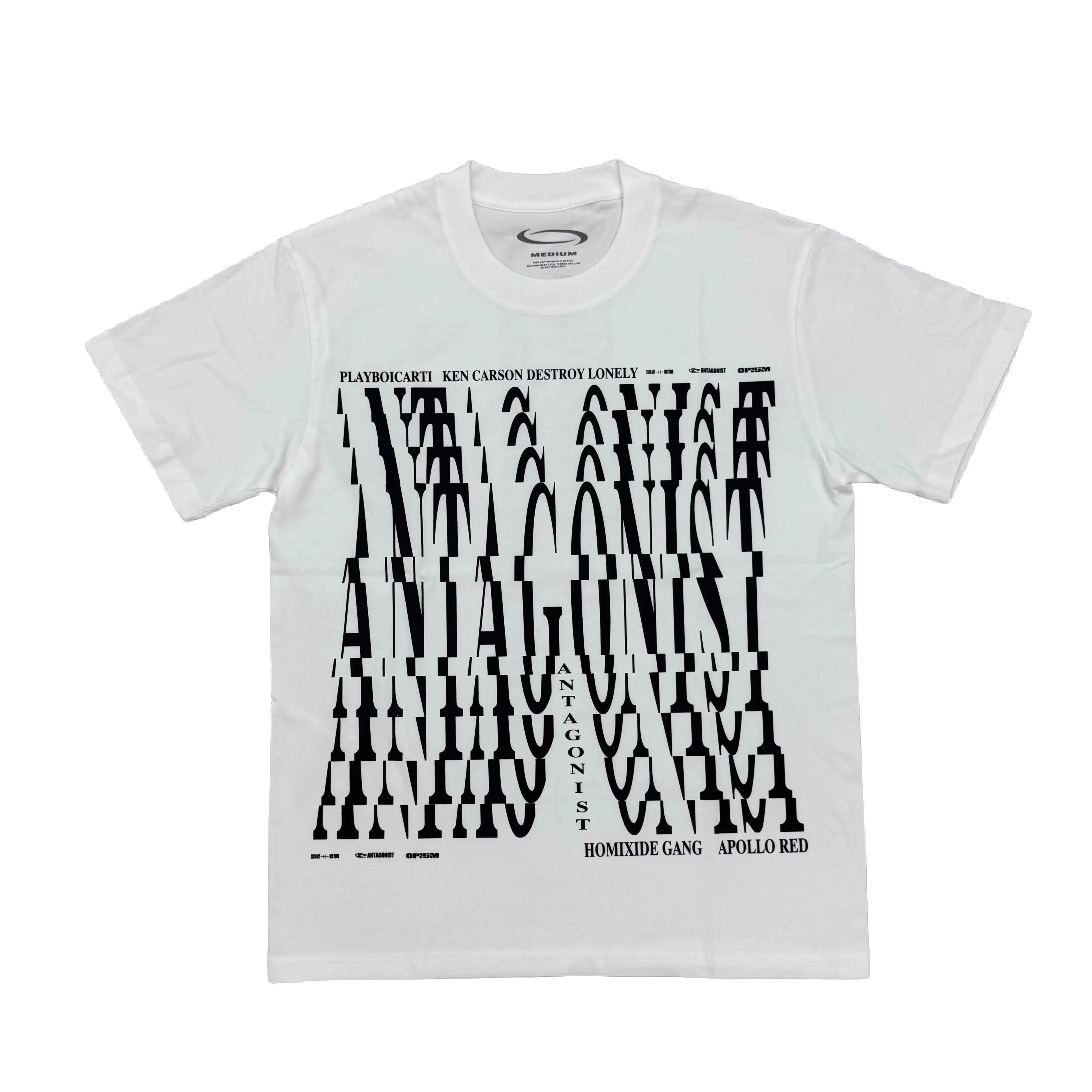 Beige Statement Bold Print Graphic Tee