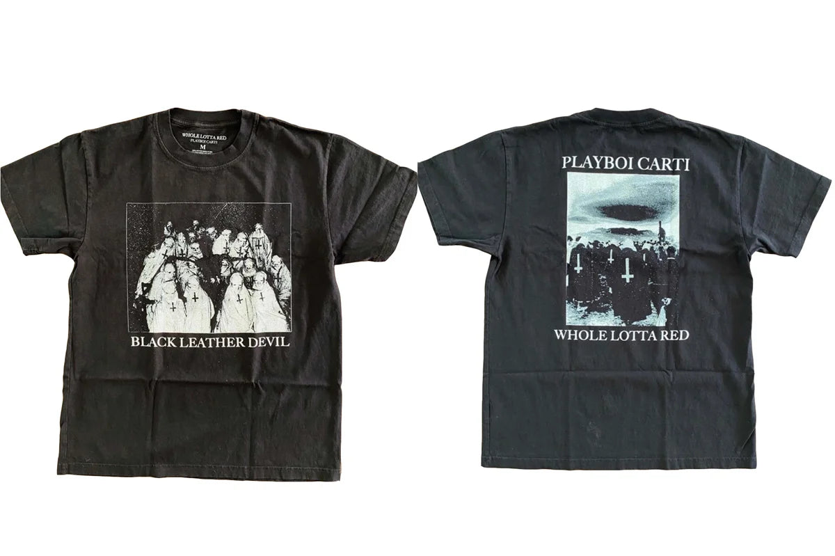 Black Distressed Graphic Tee