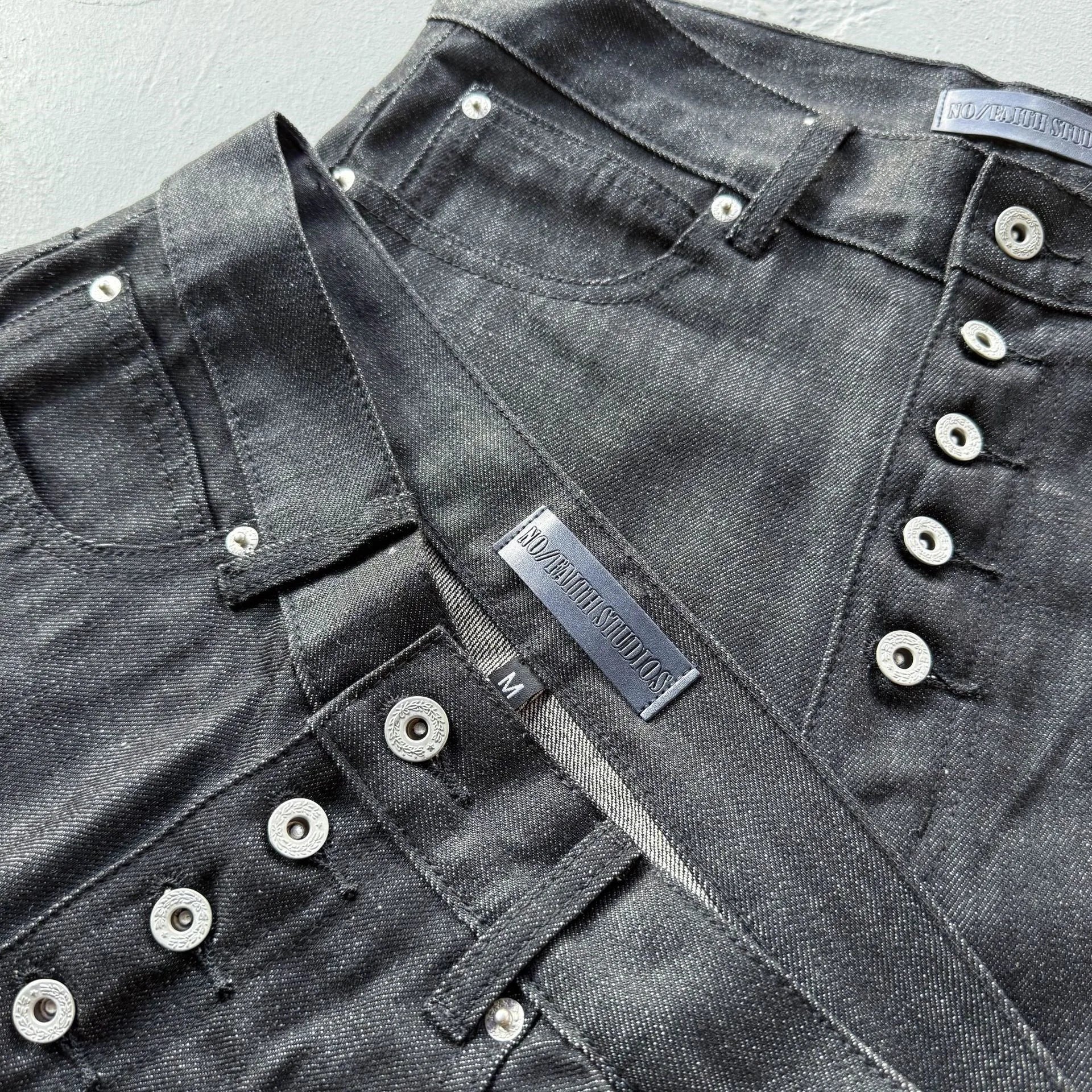 Black Baggy Wide-Leg Jeans