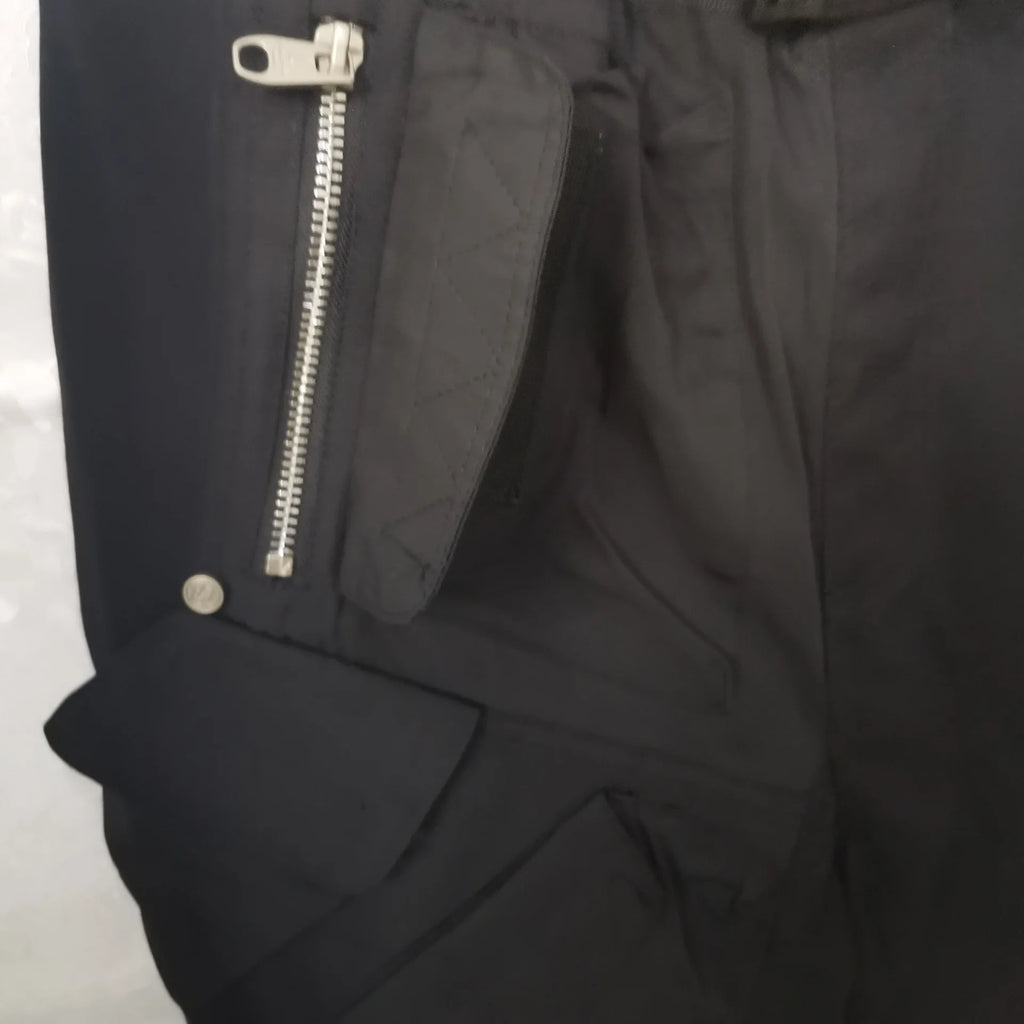 Black Sports Functional Cargo Pants